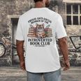 Proud Introverted Book Club Anti Social Reader Pet Cat Men's Back Print T-Shirt Proud Introverted Book Club Anti Social Reader Pet Cat Men's Back Print T-Shirt