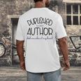 Published Author Est 2024 Ask Me About My Book Authors Books Men's Back Print T-Shirt Published Author Est 2024 Ask Me About My Book Authors Books Men's Back Print T-Shirt