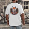I Read Banned Books Sly Fox Reading Books Men's Back Print T-Shirt