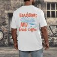 Read Book And Drink Coffee Book Club Reading Men's Back Print T-Shirt Read Book And Drink Coffee Book Club Reading Men's Back Print T-Shirt