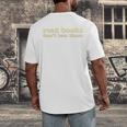Read Books Don’t Ban Them Free Speech Advocate Book Lover Men's Back Print T-Shirt