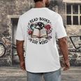 Read Books Be Kind Stay Weird Dragon Book Lover Men's Back Print T-Shirt