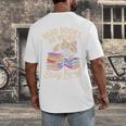 Read Books Be Weird Stay Feral Cat Men's Back Print T-Shirt Read Books Be Weird Stay Feral Cat Men's Back Print T-Shirt