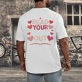 Read Your Heart Out Teacher Valentines Day Reading Book Love Men's Back Print T-Shirt Read Your Heart Out Teacher Valentines Day Reading Book Love Men's Back Print T-Shirt