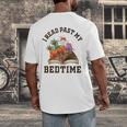 I Read Past My Bedtime Reading Dinosaur Book Lover Men's Back Print T-Shirt