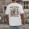 Reading Book Lover Made To Read Books Forces To Read Emails Men's Back Print T-Shirt