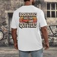 Reading Bookmarks Are For Quitters Reader Book Lovers Men's Back Print T-Shirt Reading Bookmarks Are For Quitters Reader Book Lovers Men's Back Print T-Shirt