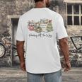 Reading All The Way Christmas Book Lover For Women And Teens Men's Back Print T-Shirt Reading All The Way Christmas Book Lover For Women And Teens Men's Back Print T-Shirt