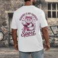 Reading Is My Favorite Sport Cat And Book Lover Women Men's Back Print T-Shirt