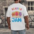 Reading Is My Jam I Love To Read Books Boy Girl Men's Back Print T-Shirt Reading Is My Jam I Love To Read Books Boy Girl Men's Back Print T-Shirt