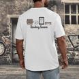 Reading Season Book Lover Librarian Cozy Bookworm Men's Back Print T-Shirt