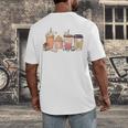 Reading Tea Coffee And Books Men's Back Print T-Shirt Reading Tea Coffee And Books Men's Back Print T-Shirt