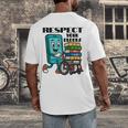 Respect Elders Cellphone Pushing Books In a Wheelchair Men's Back Print T-Shirt