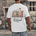 Retired 2025 A New Chapter Begins Retirement Teacher Book Men's Back Print T-Shirt Retired 2025 A New Chapter Begins Retirement Teacher Book Men's Back Print T-Shirt