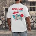 Retro Book Girl Summer For Women Beach Reading Men's Back Print T-Shirt Retro Book Girl Summer For Women Beach Reading Men's Back Print T-Shirt