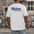 Retro Brooklyn Public Library NY New York Book Lover Men's Back Print T-Shirt