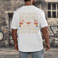 Retro A Day Without Reading Is Like Just Kidding Book Lover Men's Back Print T-Shirt
