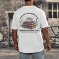 Retro Proud Introverted Book Club Anti Social Reader Men's Back Print T-Shirt Retro Proud Introverted Book Club Anti Social Reader Men's Back Print T-Shirt