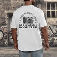 Retro I Tried To Form A Gang But It Turned Into A Book Club Men's Back Print T-Shirt Retro I Tried To Form A Gang But It Turned Into A Book Club Men's Back Print T-Shirt