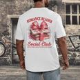 Romance Book Reading Bookish Romance Reader Social Club Men's Back Print T-Shirt Romance Book Reading Bookish Romance Reader Social Club Men's Back Print T-Shirt