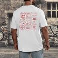Romance Book Tropes Men's Back Print T-Shirt