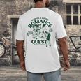 Romance Novel Smut Book Lover Bookish Bibliophile Men's Back Print T-Shirt