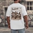 Salem Book Club Bookish Halloween Retro Salem Witch Book Men's Back Print T-Shirt