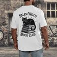 Salem Witch Book Club Bookish Halloween Cat Women Men's Back Print T-Shirt Salem Witch Book Club Bookish Halloween Cat Women Men's Back Print T-Shirt