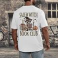 Salem Witch Book Club Raccoon Reading Men's Back Print T-Shirt