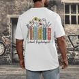 School Psychologist Book Psychology Teacher Appreciation Men's Back Print T-Shirt