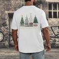 Seasons Readings Christmas Tree Book Lover Men's Back Print T-Shirt Seasons Readings Christmas Tree Book Lover Men's Back Print T-Shirt
