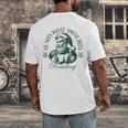 He Sees What You'Ve Been Reading Bookish Christmas Men's Back Print T-Shirt