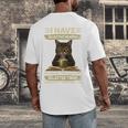 i Have Selective Hearing Cat Coffee Books Retro Men's Back Print T-Shirt