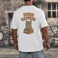 SHHH Happens Librarian Cat Books Library Men's Back Print T-Shirt