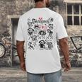 Skelanimals I Bite Vintage Retro Dead Pet Textbook Collage Men's Back Print T-Shirt