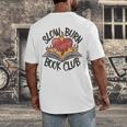 Slow Burn Book Club Romantasy Trope Smut Dark Romance Reader Men's Back Print T-Shirt Slow Burn Book Club Romantasy Trope Smut Dark Romance Reader Men's Back Print T-Shirt