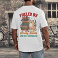 Smut Reader Cat Lover Fueled By Smutty Books & Cat Snuggles For Men Women Men's Back Print T-Shirt