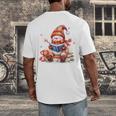 Snowman Reading Books Lovers Christmas Librarian Bookworm Men's Back Print T-Shirt Snowman Reading Books Lovers Christmas Librarian Bookworm Men's Back Print T-Shirt