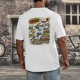 Softball Outfielder Best Traits Brave Retro Comic Book Art Premium Tri-Blend Men's Back Print T-Shirt Softball Outfielder Best Traits Brave Retro Comic Book Art Premium Tri-Blend Men's Back Print T-Shirt