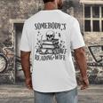 Somebody's Smut Reading Wife Smutty Book Lovers Men's Back Print T-Shirt