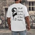 That Sounds Like A You Problem Messy Bun Introvert Raglan Baseball Tee Men's Back Print T-Shirt