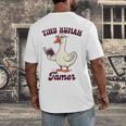 Teacher Silly Goose Reading Book Teaching Tiny Human Tamer Men's Back Print T-Shirt Teacher Silly Goose Reading Book Teaching Tiny Human Tamer Men's Back Print T-Shirt