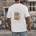 That's What i Do i Read Books And i Know Things Cute Graphic Men's Back Print T-Shirt