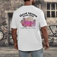 Tired Moms Book Club Running On Coffee Chaos And Chapter Cat Men's Back Print T-Shirt
