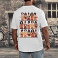History Month Educated Black Women Girls Reading Books Men's Back Print T-Shirt