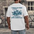I Tried To Form A Gang But It Turned Into A Book-Club Reader Premium Tri-Blend Men's Back Print T-Shirt