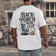 Vintage Reader Author Country Aesthetic Back Porch Book Club Men's Back Print T-Shirt Vintage Reader Author Country Aesthetic Back Porch Book Club Men's Back Print T-Shirt