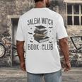 Vintage Salem Book Club Cat Bookish Spooky Halloween Men's Back Print T-Shirt