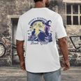 Vintage Sexy Witch Spooky Readers Book Lover Club Halloween Men's Back Print T-Shirt