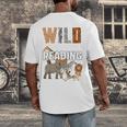 Wild About Reading Book Reader Book Nerd Book Reading Lover Premium Tri-Blend Men's Back Print T-Shirt